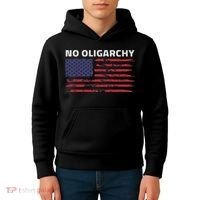 Say No To Oligarchy Usa Us American Kids Hoodie thumb 4