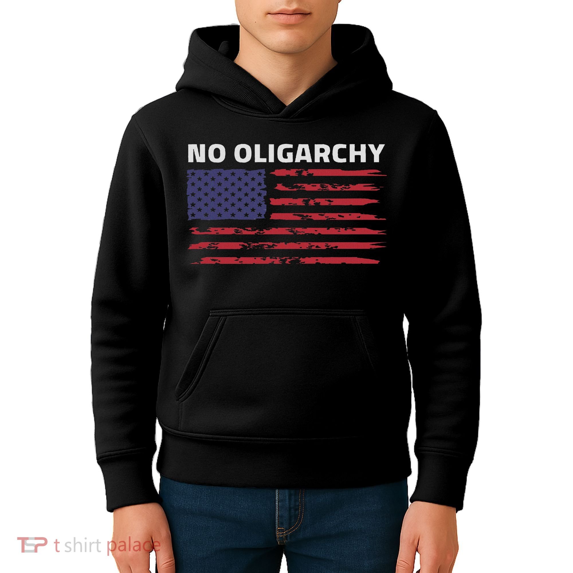 Say No To Oligarchy Usa Us American Kids Hoodie