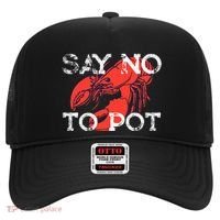 Say No To Pot Funny Lobster Seafood Lover Hat thumb 0