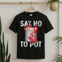 Say No To Pot Seafood Lover Lobster Crawfish Funny T-Shirt thumb 2