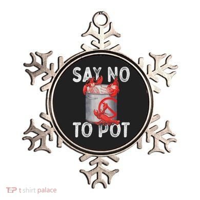 Say No To Pot Seafood Lover Lobster Crawfish Funny Ornament