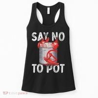 Say No To Pot Seafood Lover Lobster Crawfish Funny Women's Tank Top thumb 0