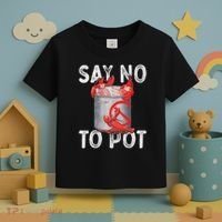 Say No To Pot Seafood Lover Lobster Crawfish Funny Toddler T-Shirt thumb 3