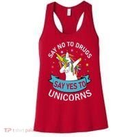 Say No To Drugs Say Yes To Unicorn Red Ribbon Week Women's Tank Top thumb 0