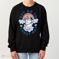 Say No To Cheat Day Unicorn Gym Women's Sweatshirt thumb 0