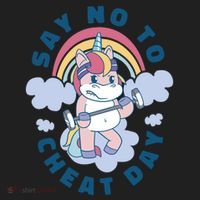 Say No To Cheat Day Unicorn Gym Women's Sweatshirt thumb 2