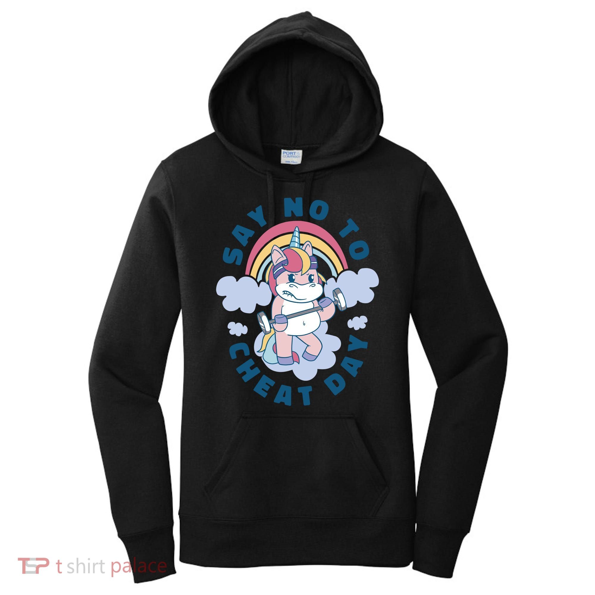 Say No To Cheat Day Unicorn Gym Women's Hoodie