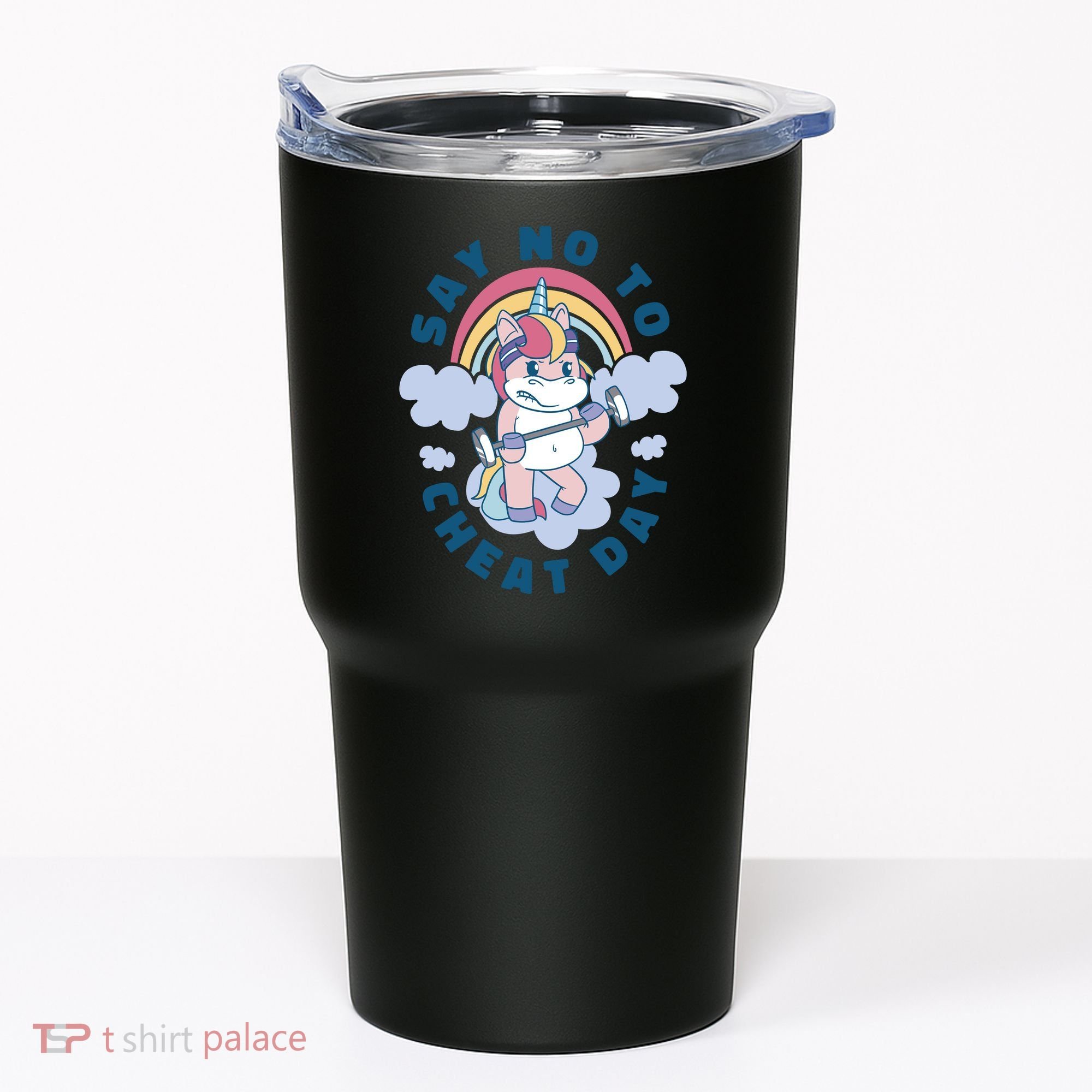 Say No To Cheat Day Unicorn Gym Tumbler