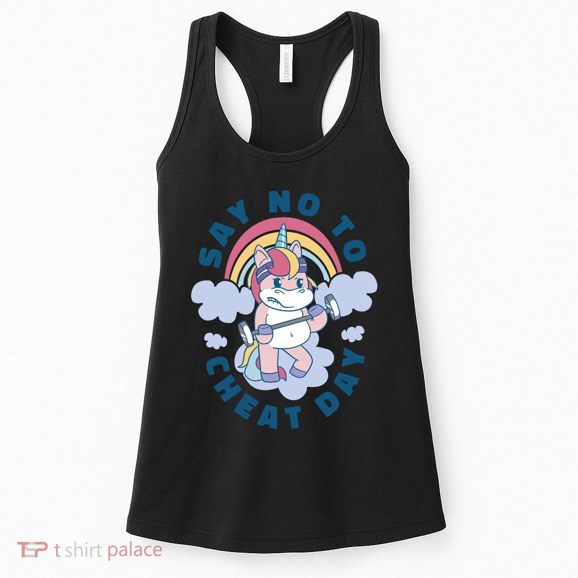 Say No To Cheat Day Unicorn Gym Women's Tank Top