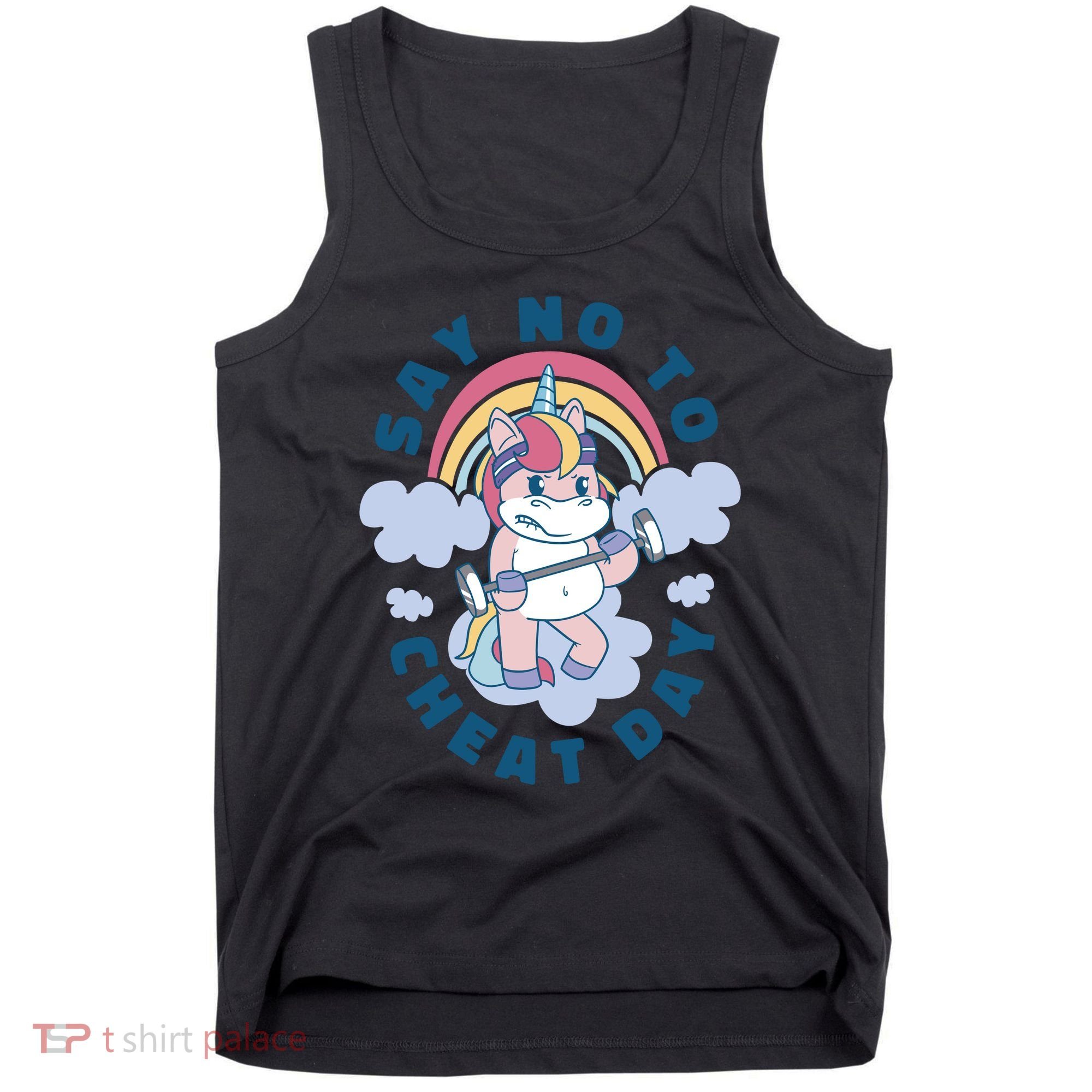 Say No To Cheat Day Unicorn Gym Tank Top