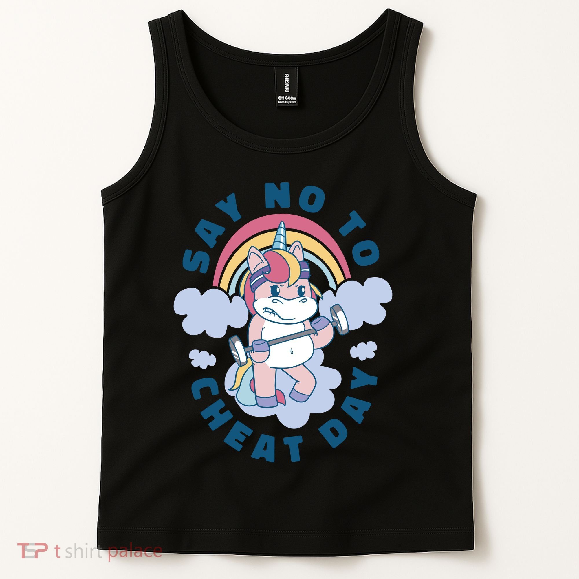 Say No To Cheat Day Unicorn Gym Tank Top