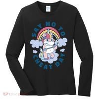Say No To Cheat Day Unicorn Gym Women's Long Sleeve Shirt thumb 0