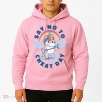 Say No To Cheat Day Unicorn Gym Hoodie thumb 2