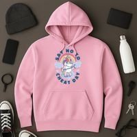 Say No To Cheat Day Unicorn Gym Hoodie thumb 3