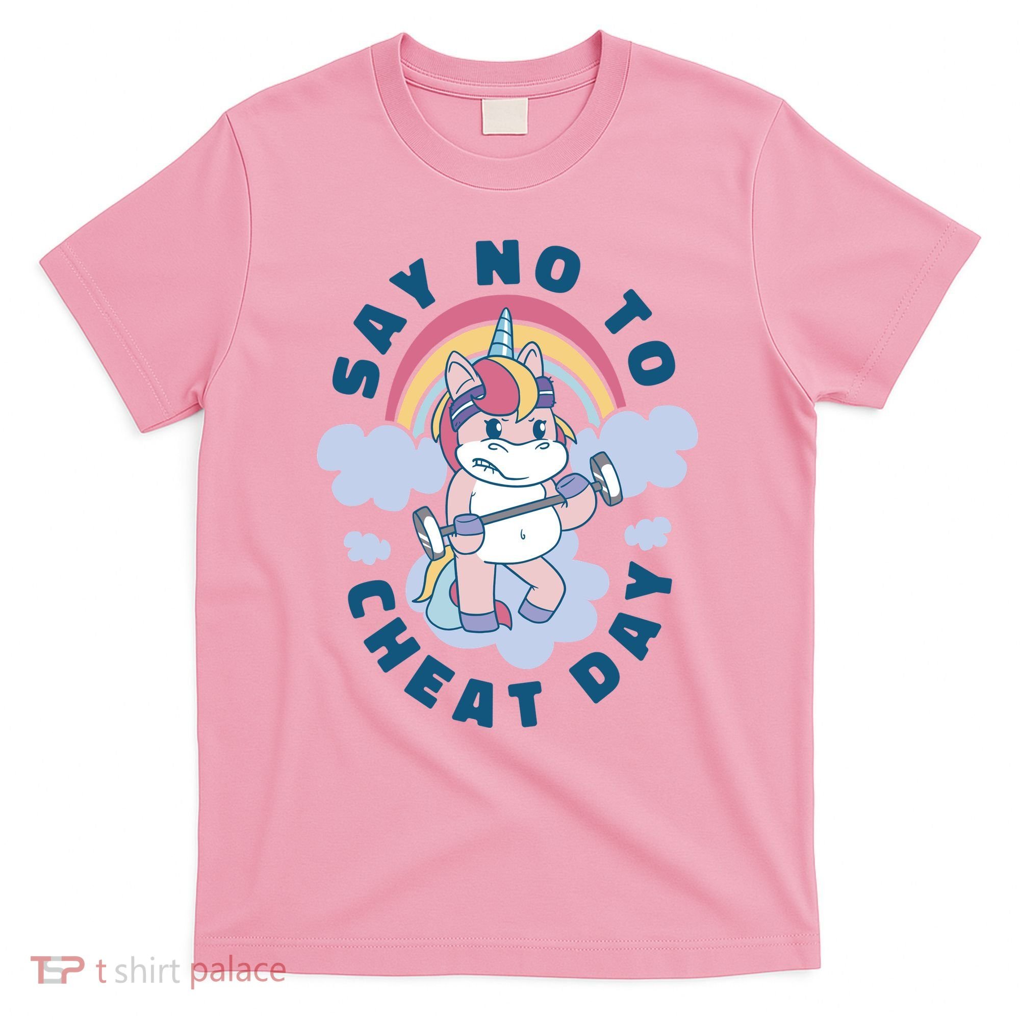 Say No To Cheat Day Unicorn Gym T-Shirt