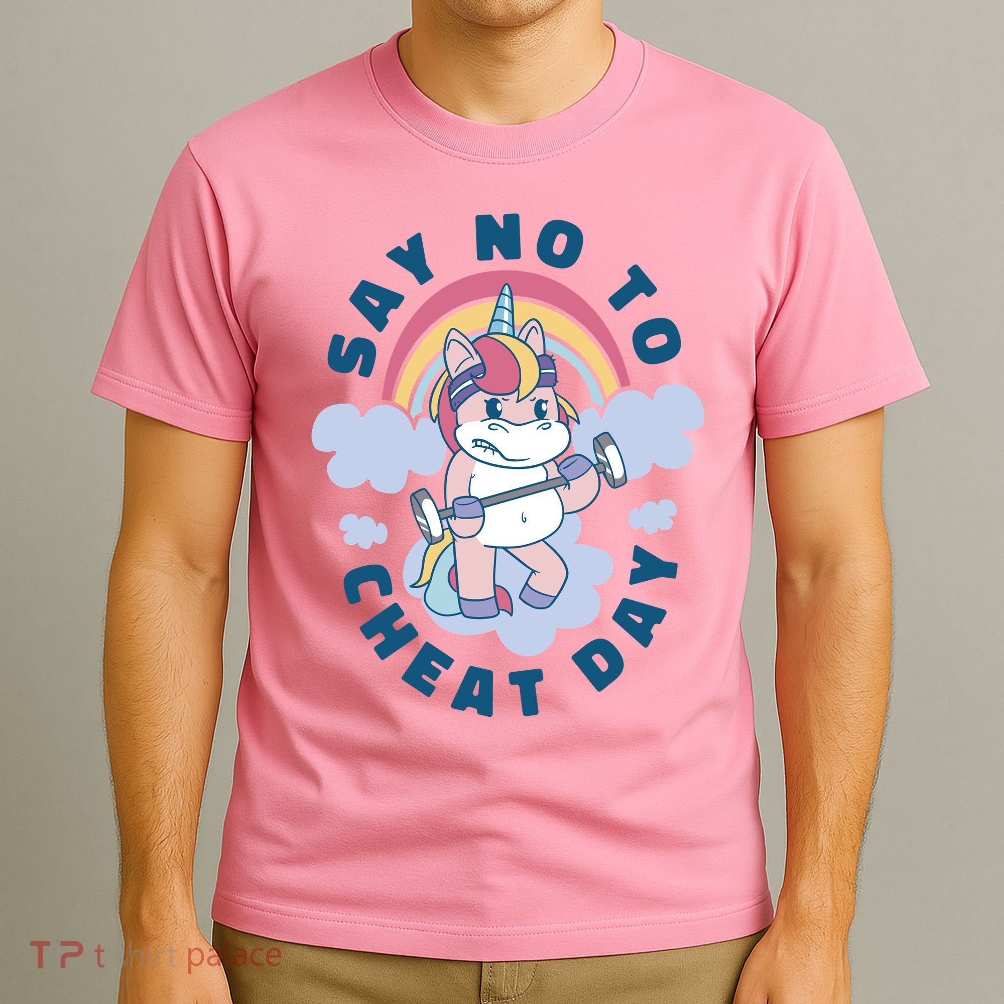 Say No To Cheat Day Unicorn Gym T-Shirt
