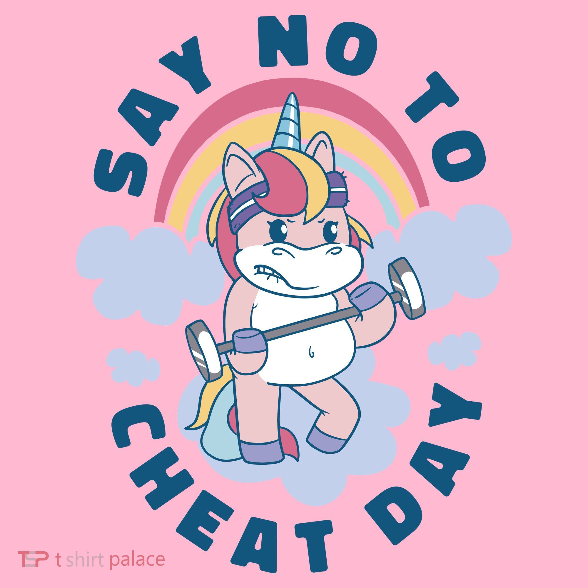 Say No To Cheat Day Unicorn Gym Mousepad