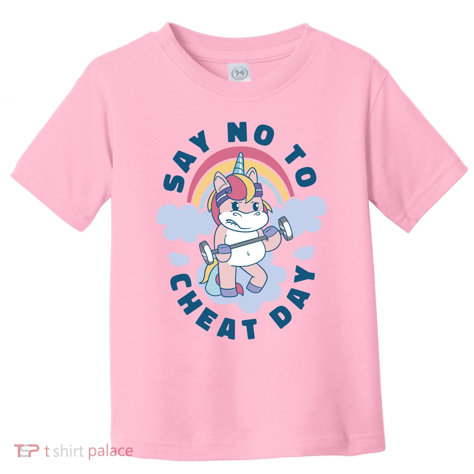Say No To Cheat Day Unicorn Gym Toddler T-Shirt