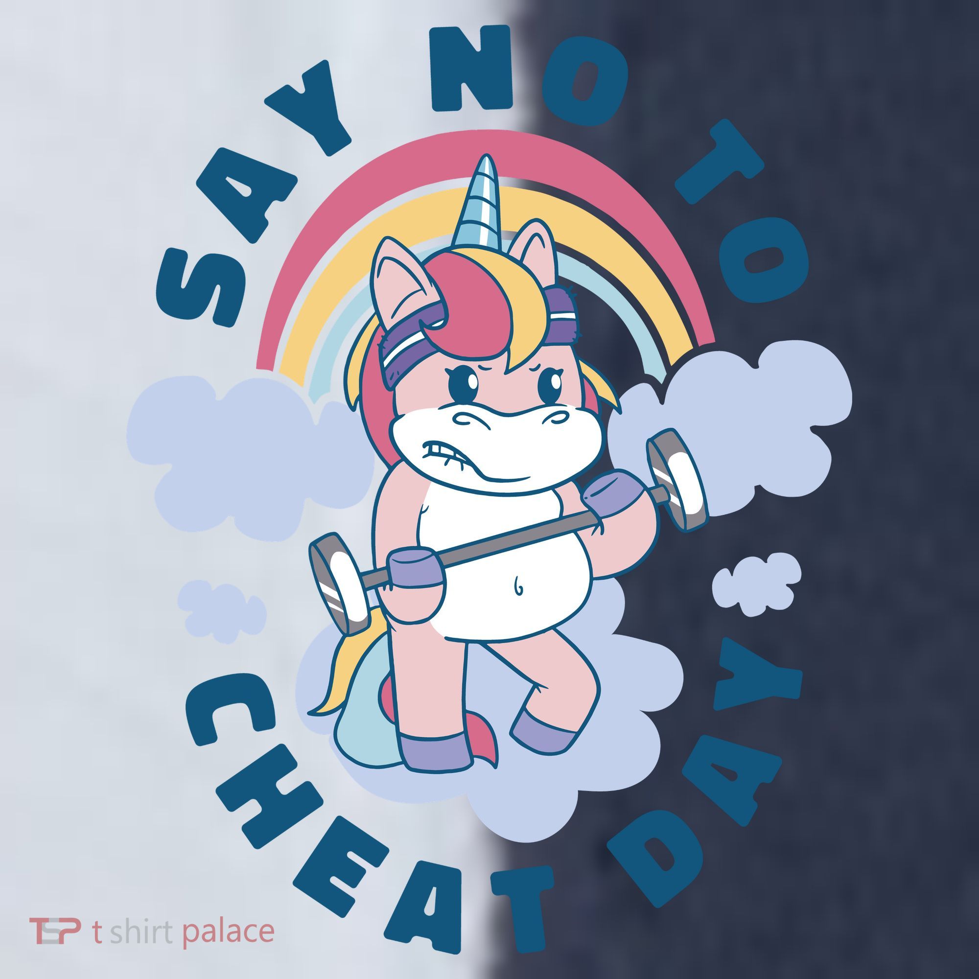 Say No To Cheat Day Unicorn Gym Sport-Tek Competitor United Soccer Jersey