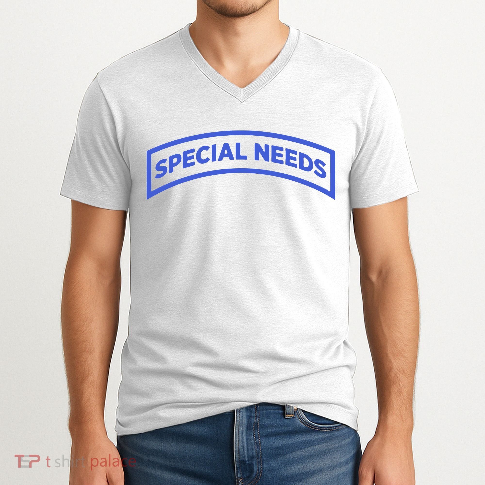 Special Needs Tab V-Neck T-Shirt