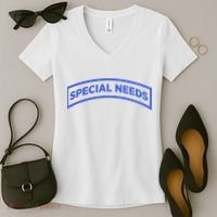 Special Needs Tab Women's V-Neck T-Shirt thumb 2