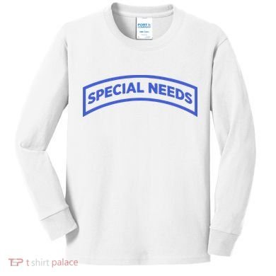 Special Needs Tab Kids Long Sleeve Shirt