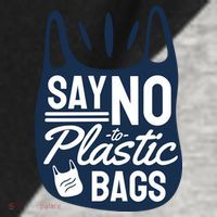 Say No To Plastic Bags Raglan Baseball Sleeve Shirt thumb 2