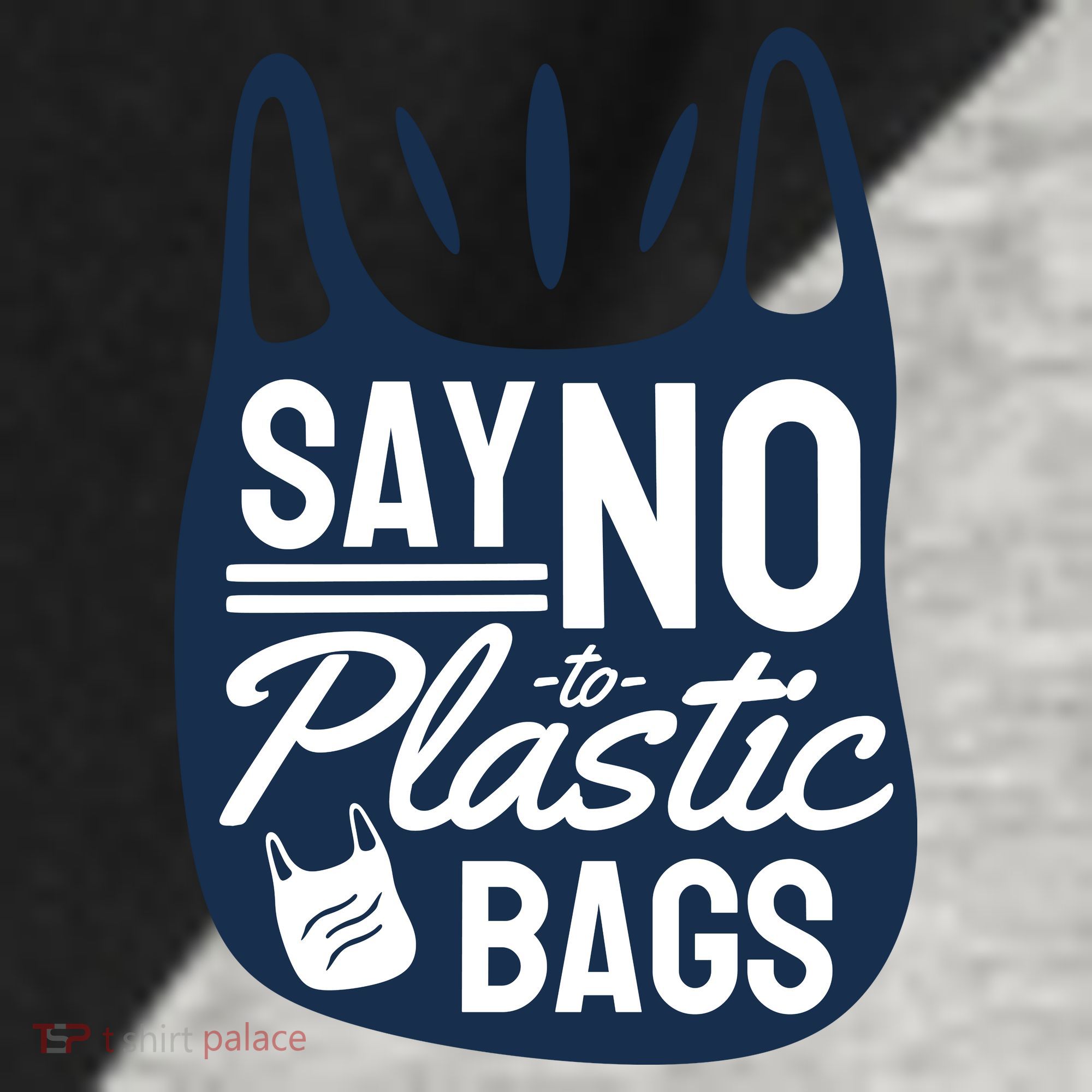 Say No To Plastic Bags Raglan Baseball Sleeve Shirt