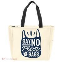 Say No To Plastic Bags Tote Bag thumb 0