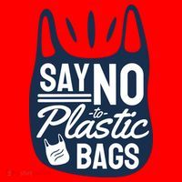 Say No To Plastic Bags Santa Hat thumb 1