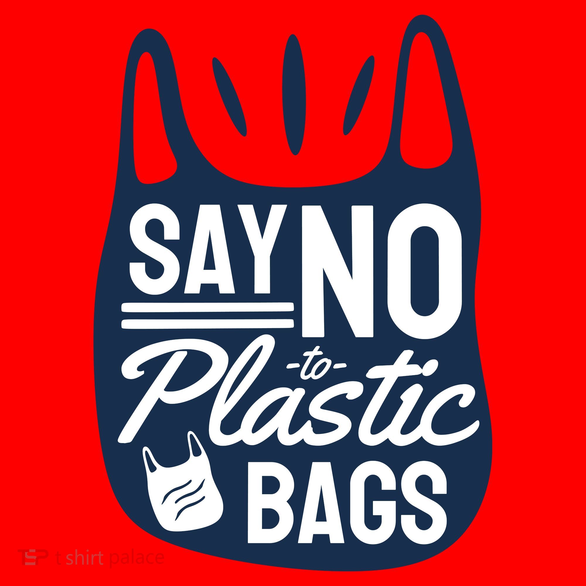 Say No To Plastic Bags Santa Hat