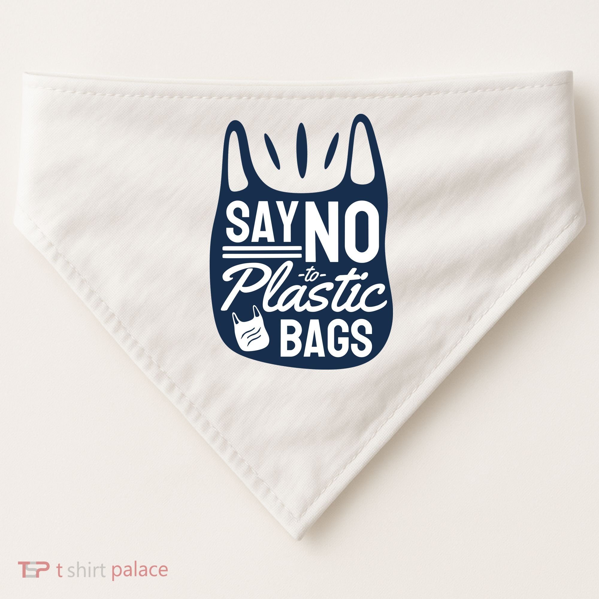Say No To Plastic Bags USA-Made Doggie Bandana