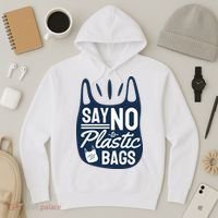 Say No To Plastic Bags Hoodie thumb 3