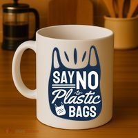 Say No To Plastic Bags Coffee Mug thumb 4