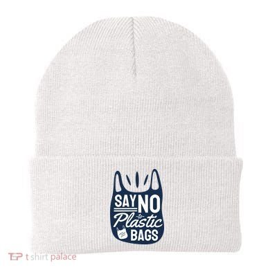 Say No To Plastic Bags Beanie