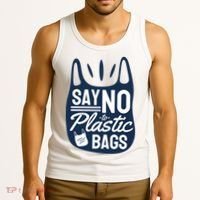 Say No To Plastic Bags Tank Top thumb 3