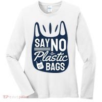 Say No To Plastic Bags Women's Long Sleeve Shirt thumb 0