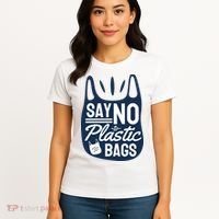 Say No To Plastic Bags Women's T-Shirt thumb 4