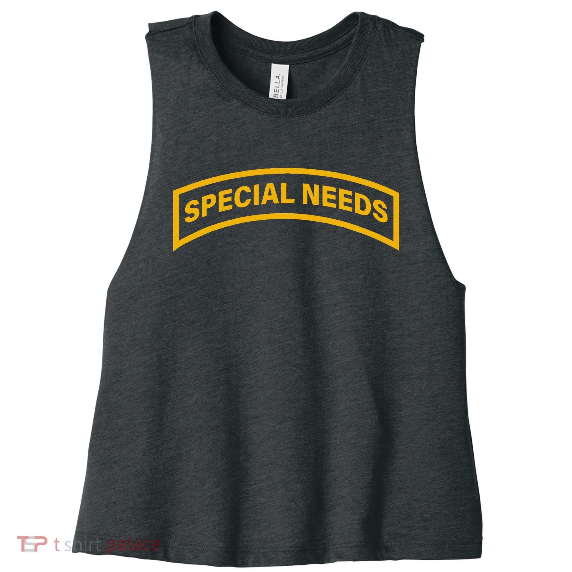 Special Needs Tab Women's Racerback Cropped Tank