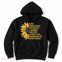 Sunflower Never Underestimate The Power Of Grandma Who Votes Hoodie thumb 0