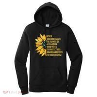 Sunflower Never Underestimate The Power Of Grandma Who Votes Women's Hoodie thumb 0