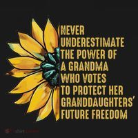 Sunflower Never Underestimate The Power Of Grandma Who Votes Women's Hoodie thumb 2