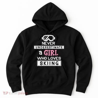 Skiing  Never Underestimate A Ski  Hoodie