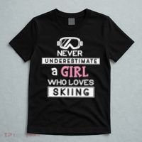 Skiing  Never Underestimate A Ski  T-Shirt thumb 5