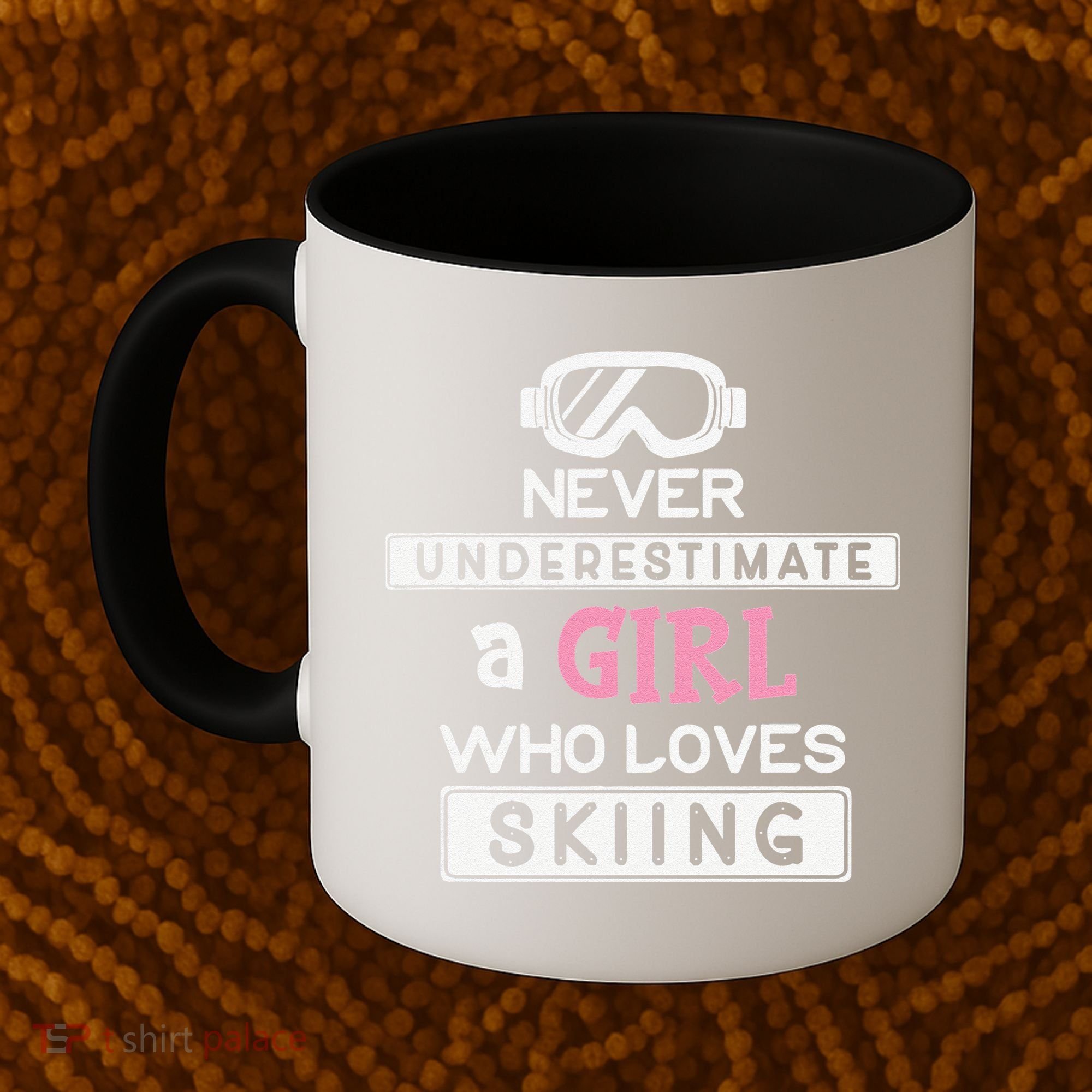 Skiing  Never Underestimate A Ski  Coffee Mug
