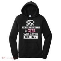 Skiing  Never Underestimate A Ski  Women's Hoodie thumb 0