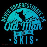 Ski Never Underestimate An Old On Skis Funny Skiing Gift Coffee Mug thumb 5