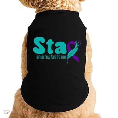 StayTomorrow Needs U Semicolon Suicide Prevention Month Doggie Tank