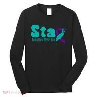 StayTomorrow Needs U Semicolon Suicide Prevention Month Long Sleeve Shirt thumb 0