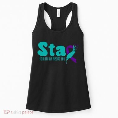 StayTomorrow Needs U Semicolon Suicide Prevention Month Women's Tank Top